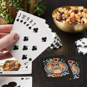 Jeu De Cartes Capybara Joyeux Premier Jour De La Rentrée Scolair