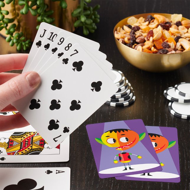 Jeu De Cartes Caractère de tête orange (Créateur téléchargé)