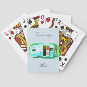 Jeu De Cartes caravane vintage en lacet gypsy caravane