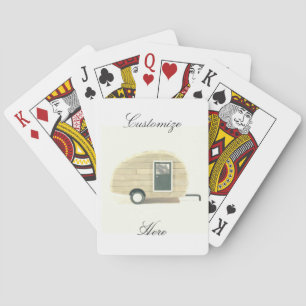Jeu De Cartes caravane vintage en lacet gypsy caravane