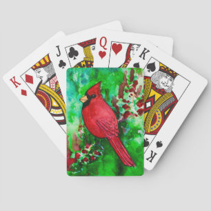 Jeu De Cartes Cardinal rouge Cardinal Bird Forest Cardinal