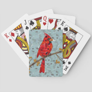 Jeu De Cartes Cardinal rouge, l'oiseau de Noël