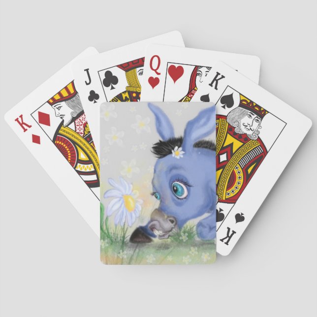 Jeu De Cartes Caricature de cartes de jeu Little Donkey et Daisy (dos)