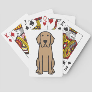 Jeu De Cartes Caricature de chien de Labrador Retriever