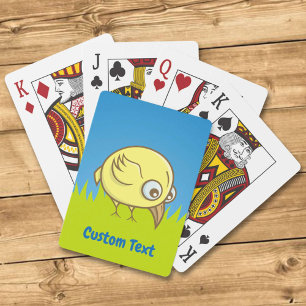 Jeu De Cartes Caricature d'oiseau jaune