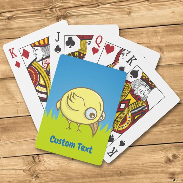 Jeu De Cartes Caricature d'oiseau jaune (Créateur téléchargé)