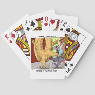 Jeu De Cartes Caricature Drôle De Police Vs Donut