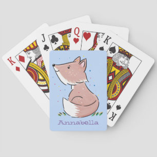 Jeu De Cartes Caricature pour bébé renard