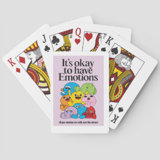 Jeu De Cartes caricatures mignonnes avec un visage et des émotio