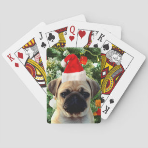 Jeu De Cartes Carlin Chien Chien Chien de Noël Arbre de Noël Orn
