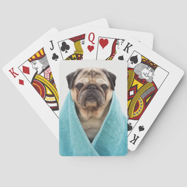 Jeu De Cartes Carlin dans une serviette (dos)