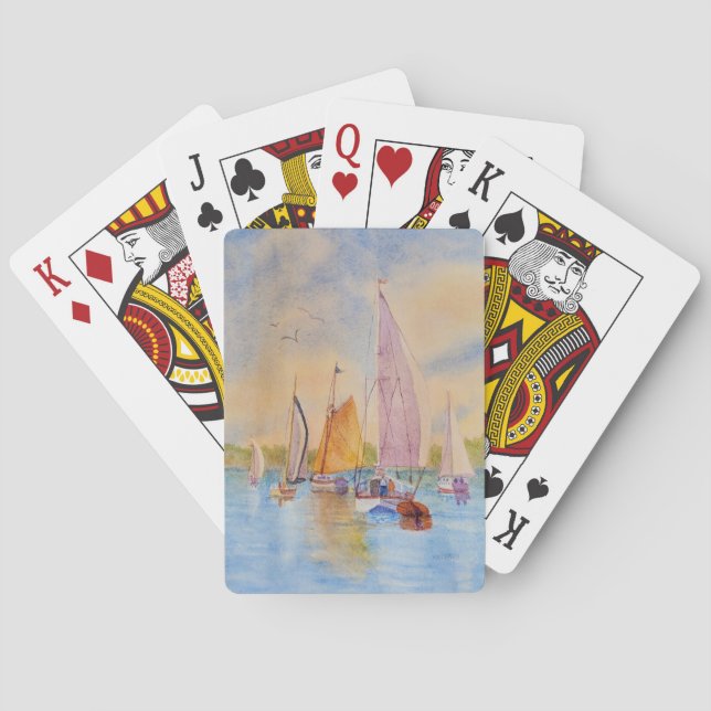 Jeu De Cartes Carnet à voile Sunset (dos)