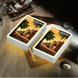 Jeu De Cartes Caroline du Sud vintage