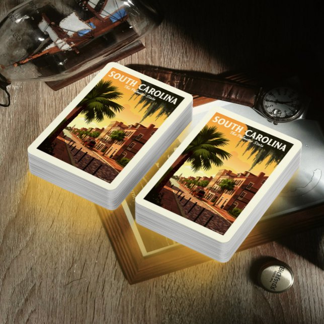 Jeu De Cartes Caroline du Sud vintage (Créateur téléchargé)