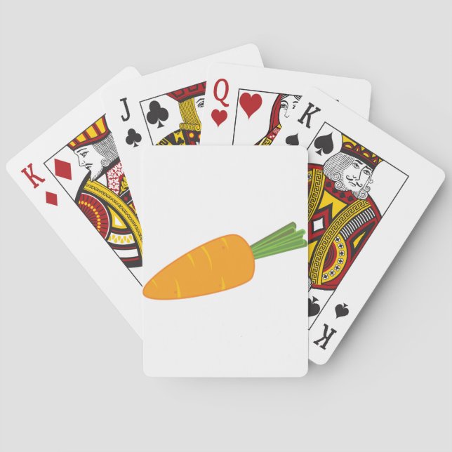 Jeu De Cartes Carotte orange légume (dos)
