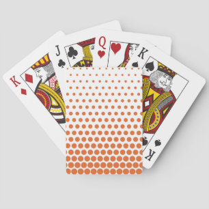 Jeu De Cartes Carotte Orange Polka Dot Blanc Moderne