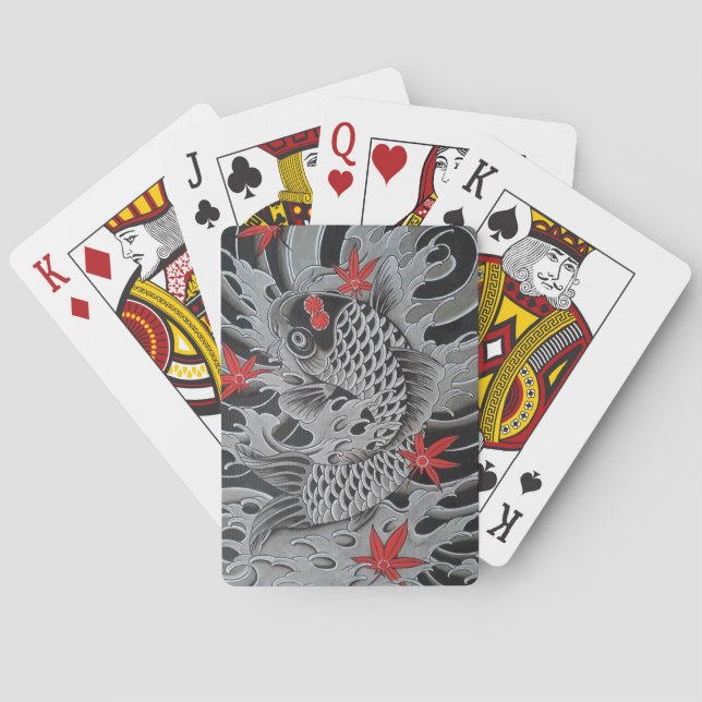 Jeu De Cartes Carpe Koï Japonaise (dos)