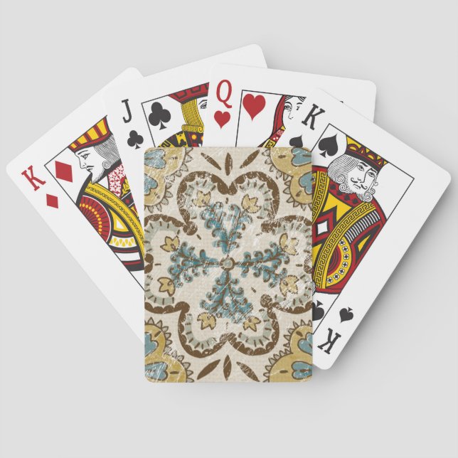 Jeu De Cartes Carré Batik II non inscrit (dos)