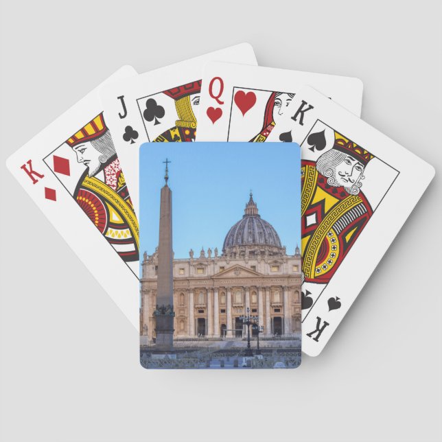 Jeu De Cartes Carré Saint-Pierre en Cité du Vatican - Rome, Ital (dos)