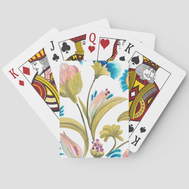 Jeu De Cartes Carreaux floraux de l'abbaye - Fleurs de printemps (dos)