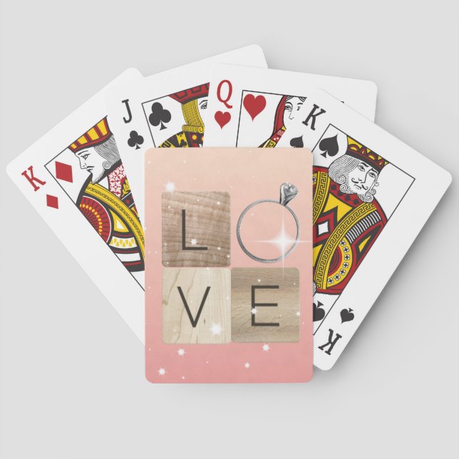 Jeu De Cartes Carreaux L-o-v-e (dos)