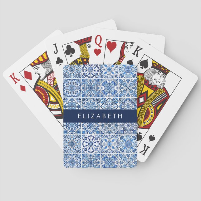 Jeu De Cartes Carreaux méditerranéens, Portugais, Azulejo, Votre (dos)