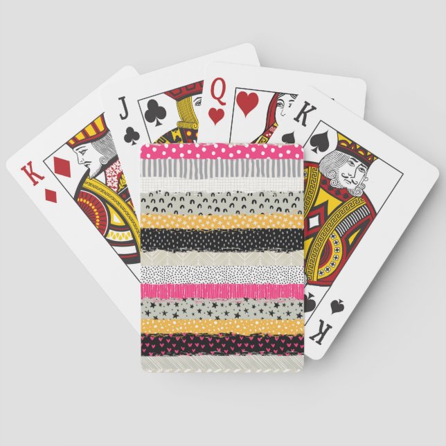 Jeu De Cartes Carrelage en Patchwork : Conception Versatile Sans (dos)
