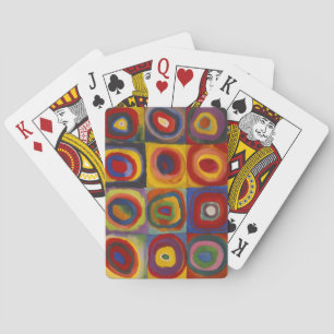 Jeu De Cartes Carrés avec cercles concentriques
