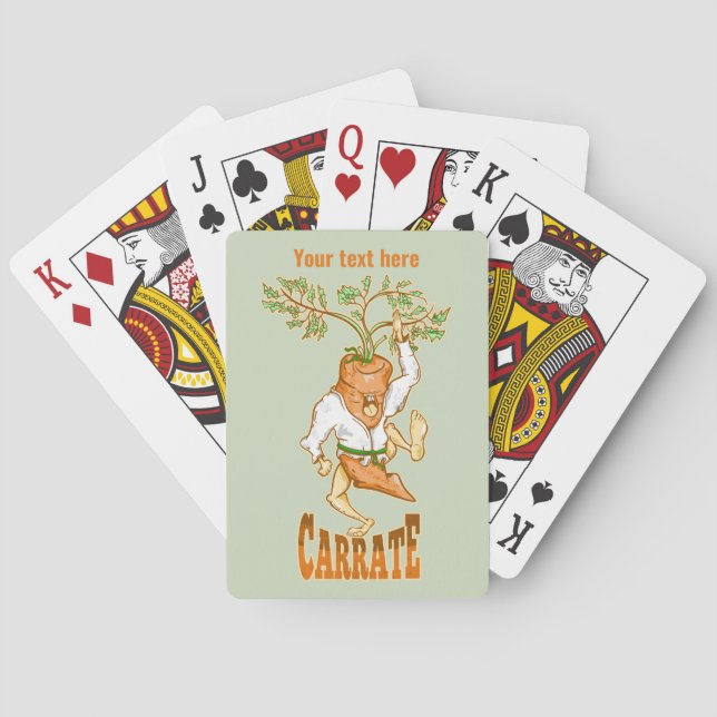 Jeu De Cartes Carrot Karate CARRATE (dos)