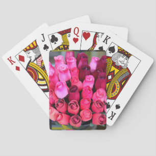 Jeu De Cartes carte à jouer aux bouquets de rose