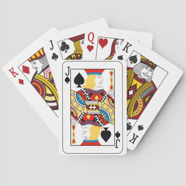 Jeu De Cartes Carte à jouer classique Jack de Pique (dos)