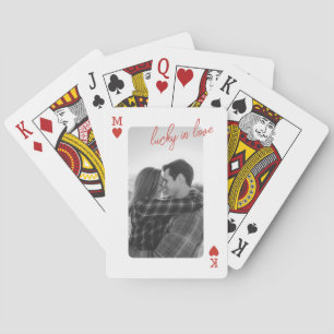 Jeu De Cartes Carte à jouer Photo de couple Amour romantique Cad