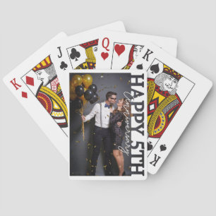 Jeu De Cartes Carte à jouer pour le 5e anniversaire de mariage P