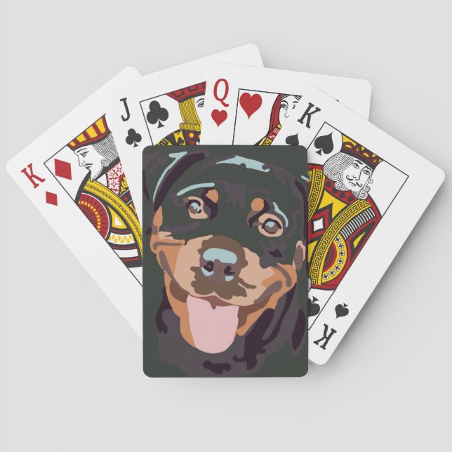 Jeu De Cartes Carte à jouer Rottweiler (dos)