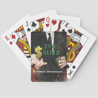 Jeu De Cartes Carte à jouer sur mesure pour roman "Evil Sells