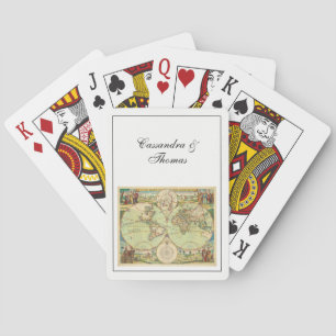 Jeu De Cartes Carte ancienne du monde #4