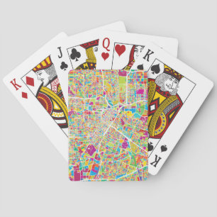 Jeu De Cartes Carte au néon de Houston, le Texas