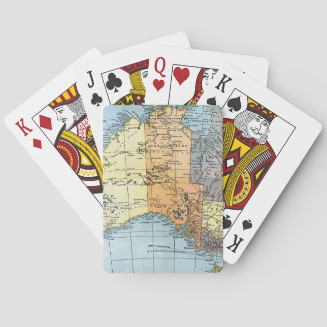 Jeu De Cartes CARTE : AUSTRALIE, vers 1890 (dos)