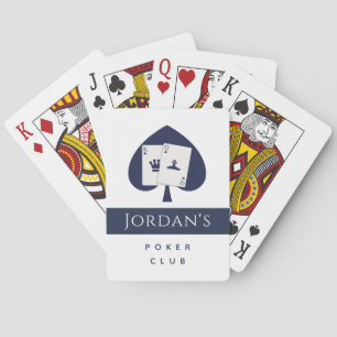 Jeu De Cartes Carte Bleue Costume Spade Homme Poker Club Joueurs