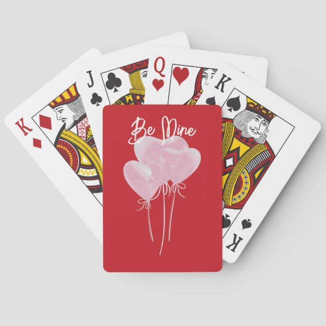 Jeu De Cartes Carte Cœurs Roses (dos)