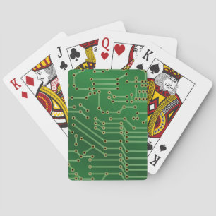 Jeu De Cartes Carte cool Circuit Vert ordinateur