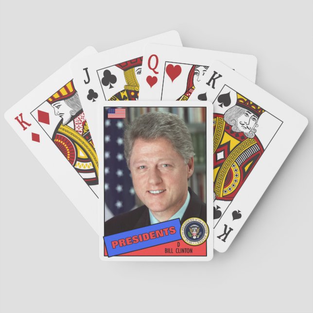 Jeu De Cartes Carte de baseball de Bill Clinton (dos)