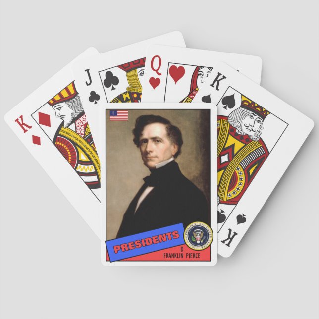 Jeu De Cartes Carte de baseball de Franklin Pierce (dos)