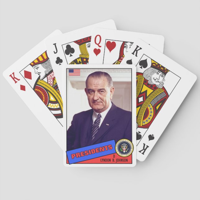 Jeu De Cartes Carte de baseball de Lyndon B. Johnson (dos)