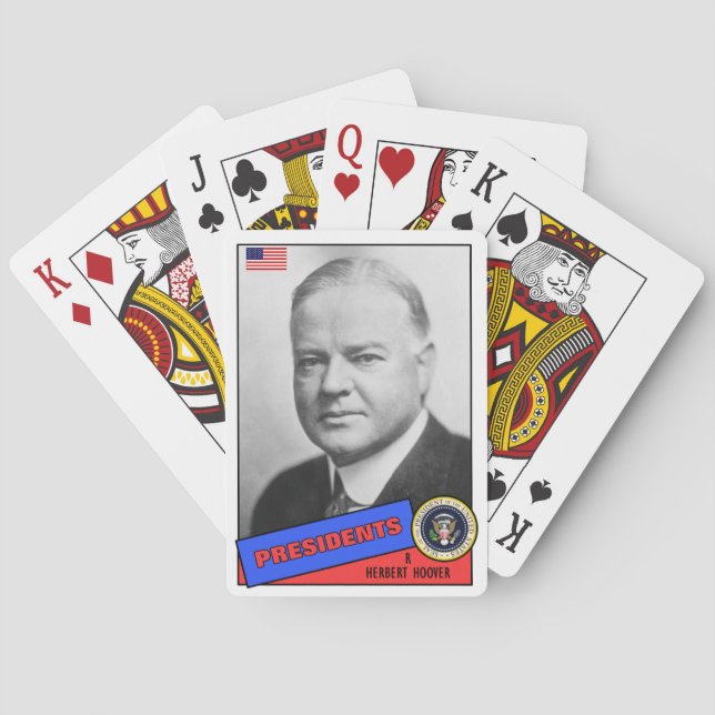 Jeu De Cartes Carte de baseball Herbert Hoover (dos)
