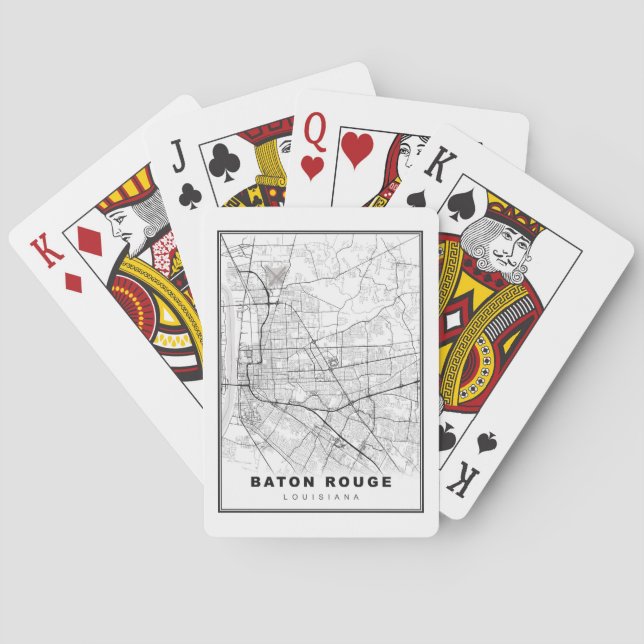 Jeu De Cartes Carte de Baton Rouge (dos)
