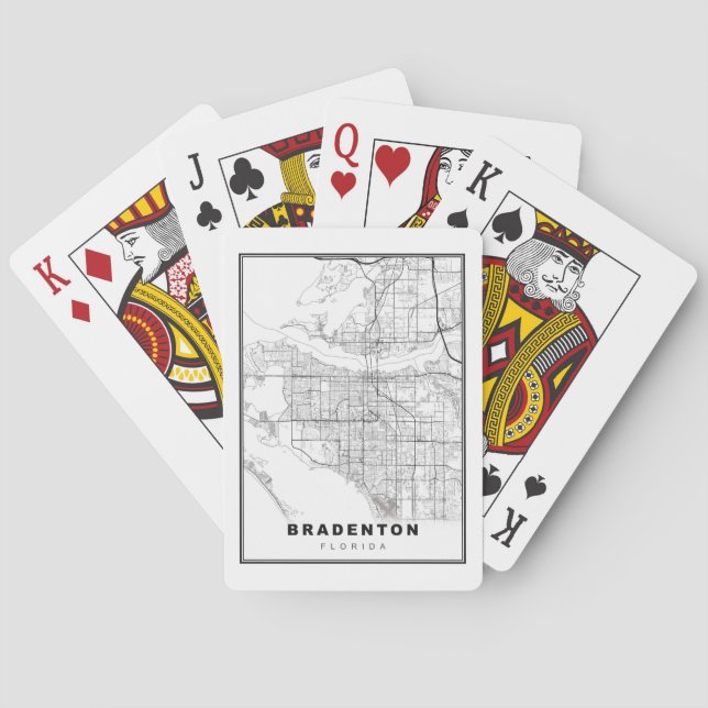 Jeu De Cartes Carte de Bradenton (dos)