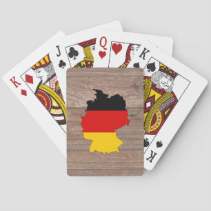 Jeu De Cartes Carte de drapeau de l'Allemagne d'équipe sur le