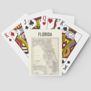 Jeu De Cartes Carte de Floride vintage