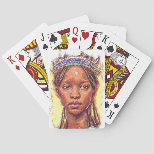 Jeu De Cartes Carte de jeu afro-américaine (dos)